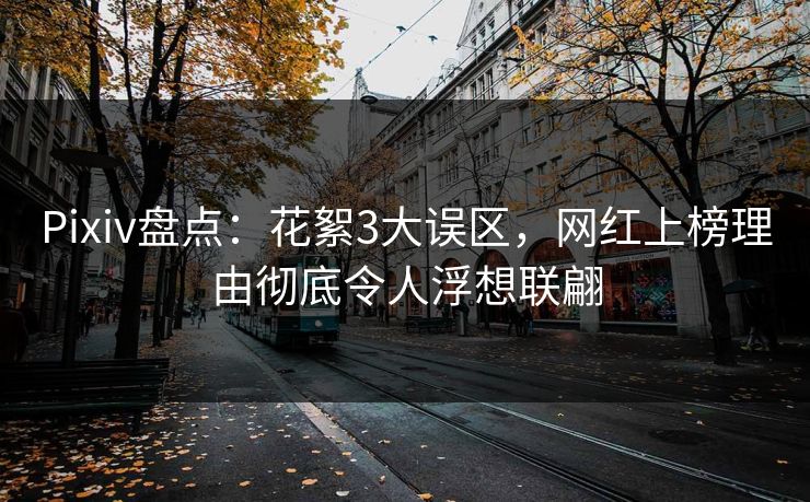 Pixiv盘点：花絮3大误区，网红上榜理由彻底令人浮想联翩
